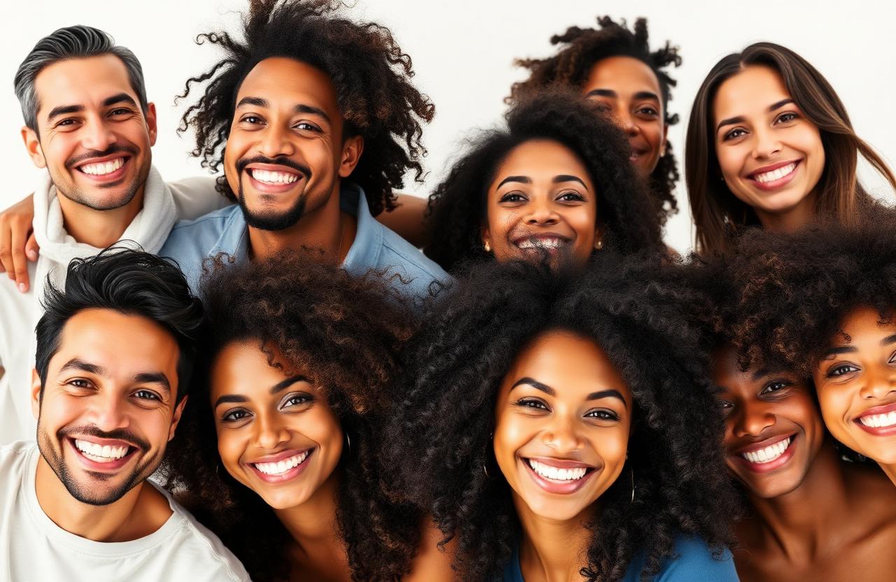 Happy BioGrow customers with healthy hair